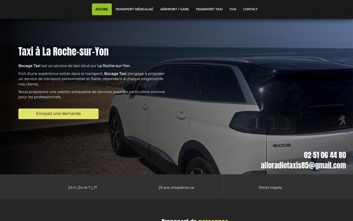 Screenshot of bocagetaxi.fr