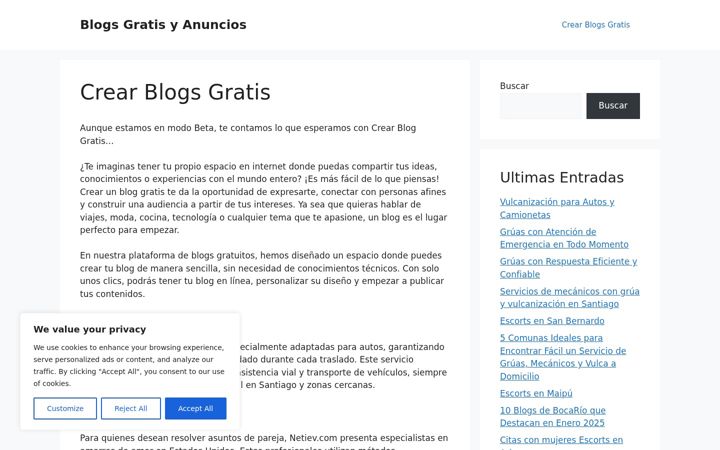 Screenshot of bocariogallegos.com