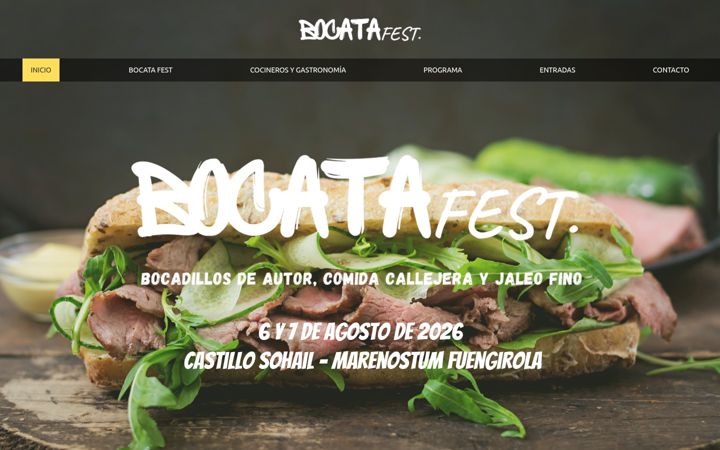 Екранна снимка на bocatafest.com