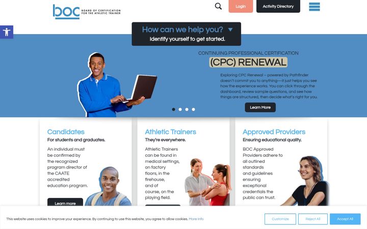 Screenshot of bocatc.org