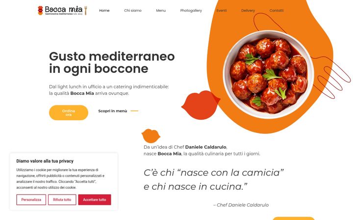 Screenshot di boccamiagastronomia.it