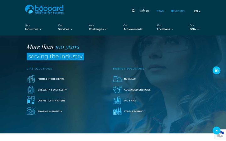 Screenshot of boccard.cn