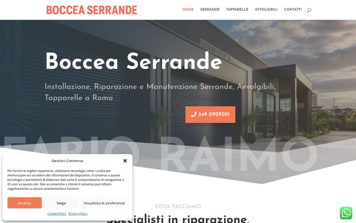 Screenshot di bocceaserrande.it