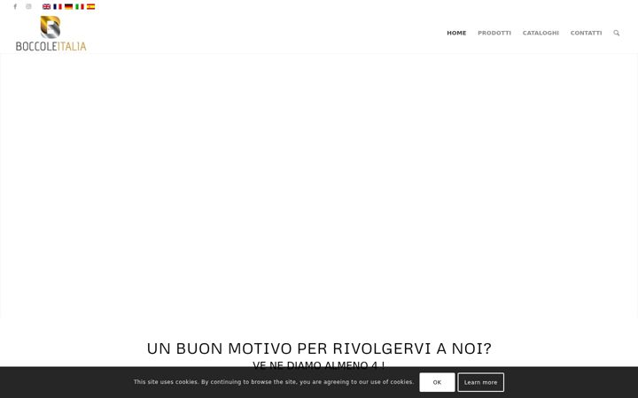 Kuvakaappaus sivustosta boccoleitalia.com