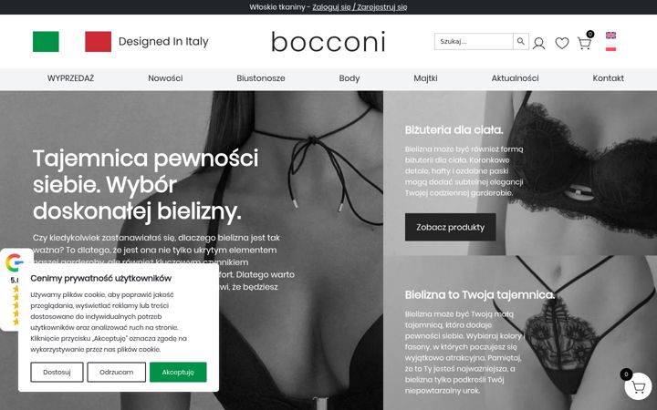 Screenshot of bocconi.pl