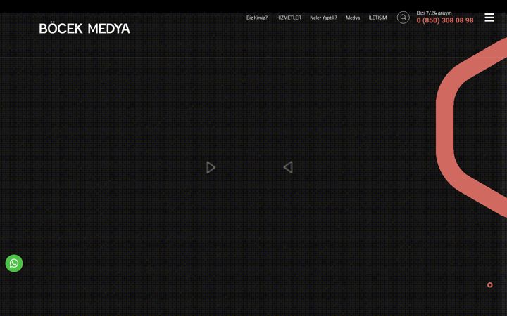 Kuvakaappaus sivustosta bocekmedya.com.tr