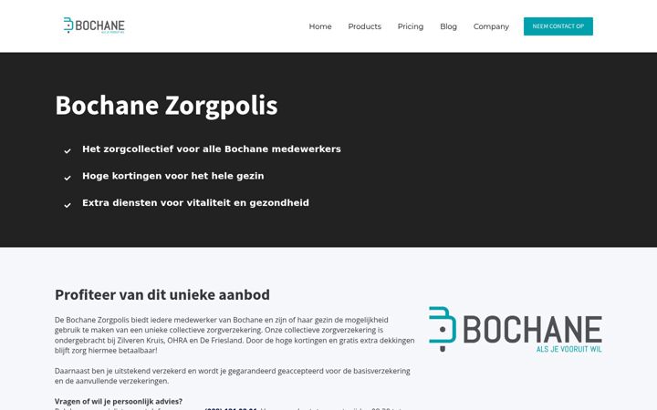 Screenshot του bochanezorgpolis.nl