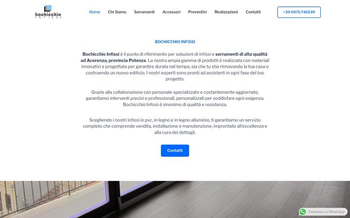 Screenshot of bochicchioinfissi.it