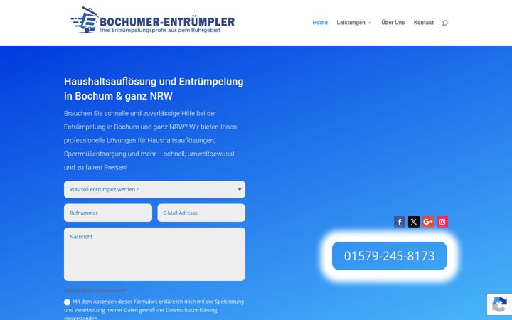 Screenshot of bochumer-entruempler.de