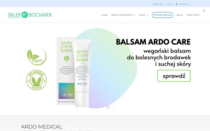 Ekrānuzņēmums no bocianek.com.pl