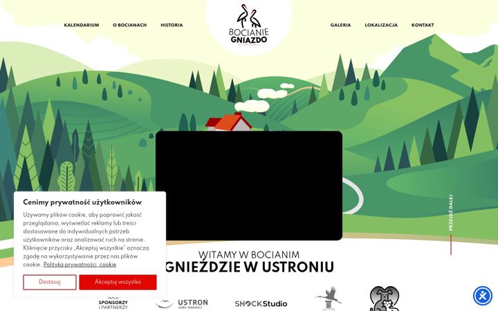 Screenshot of bocianyustron.pl