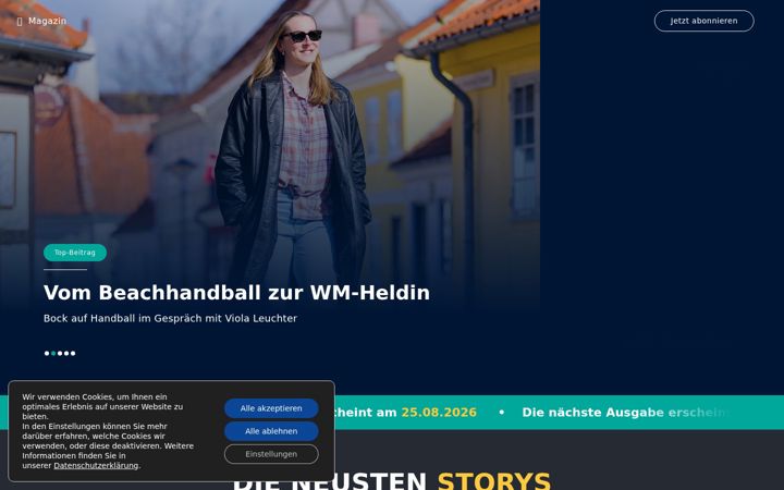 Screenshot of bock-auf-handball.de
