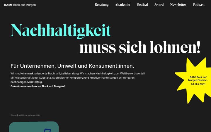 Screenshot of bock.am