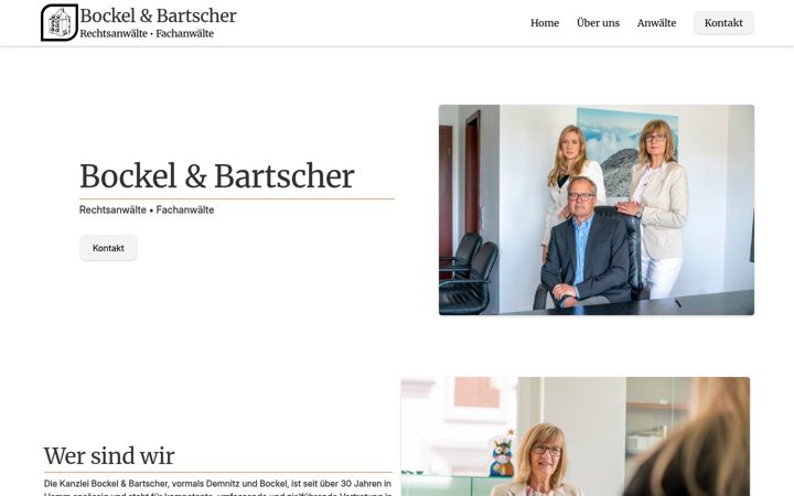 Ekraanipilt saidist bockel-bartscher.de