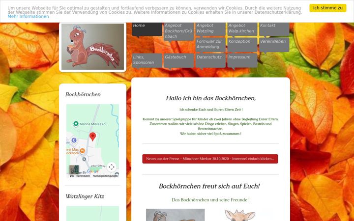 Screenshot of bockhoernchen.de