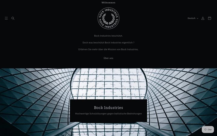 Екранна снимка на bockindustries.de