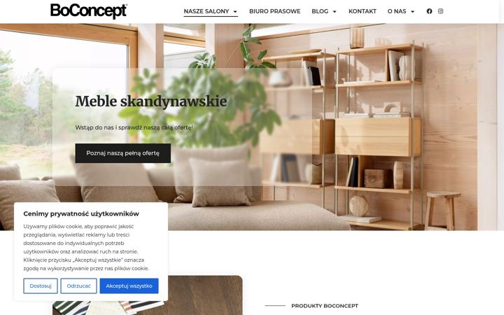 Screenshot stránky boconceptpolska.com