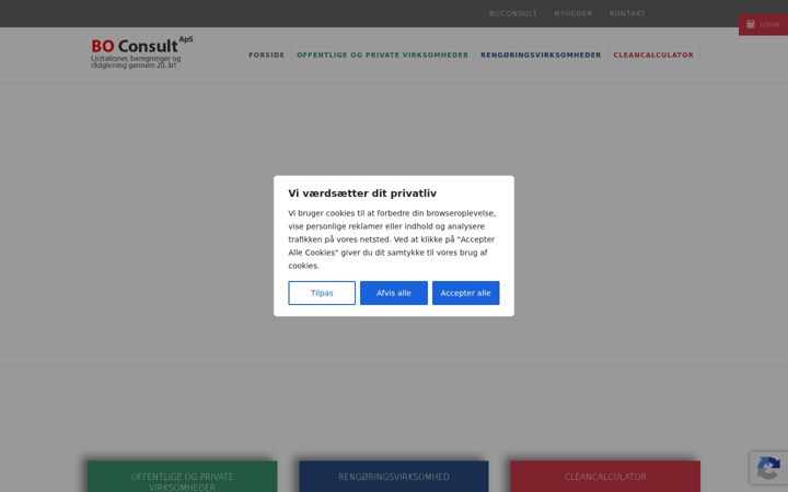 Screenshot of boconsult.dk