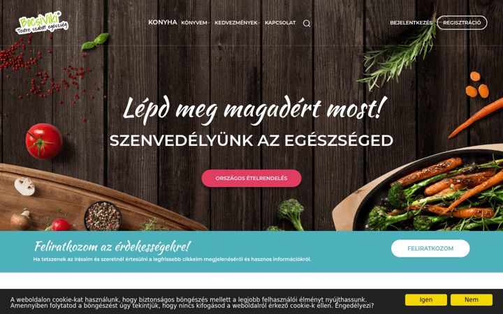 Screenshot of bocsiviki.hu
