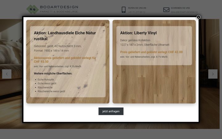 Screenshot of bodart-design.ch