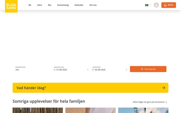 Screenshot of bodasand.se