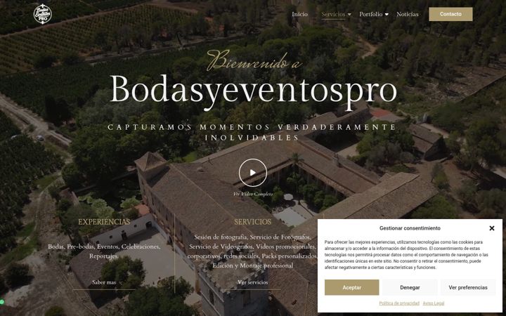 Capture d'écran de bodasyeventospro.com