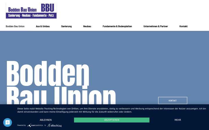 Ekraanipilt saidist bodden-bau.de