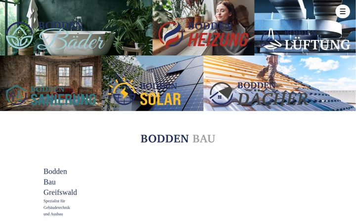 Ekraanipilt saidist boddenbau.de