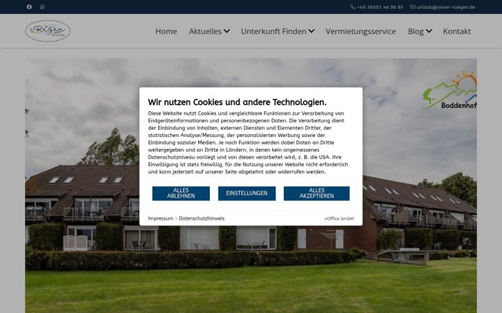 Screenshot of boddenhof-stedar.de