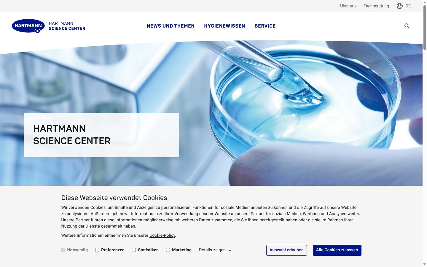 Screenshot tal-banner tal-kunsens muri qabel kwalunkwe interazzjoni