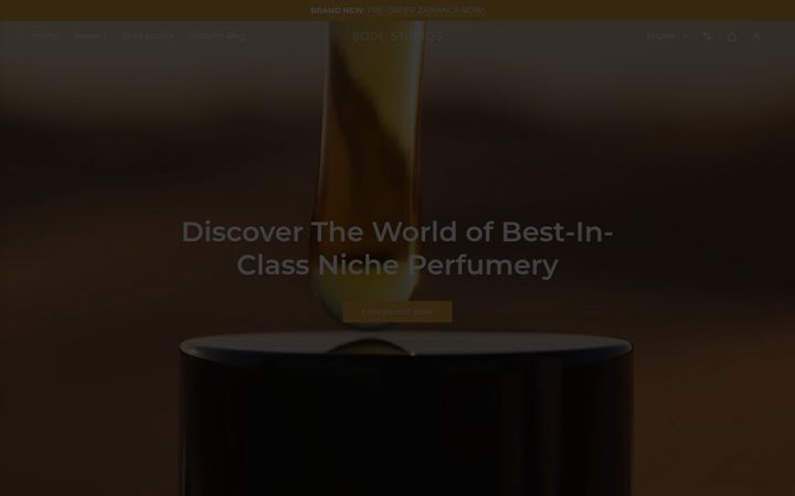 Screenshot of bode-studios.com