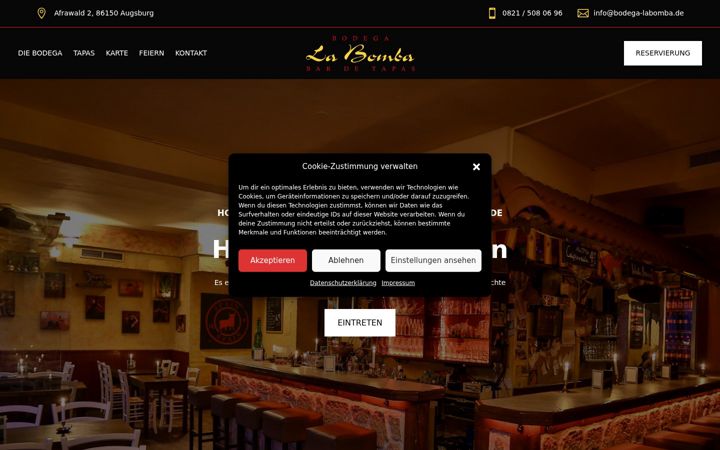 Captura de pantalla de bodega-labomba.de