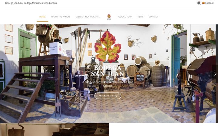 Screenshot of bodega-sanjuan.com