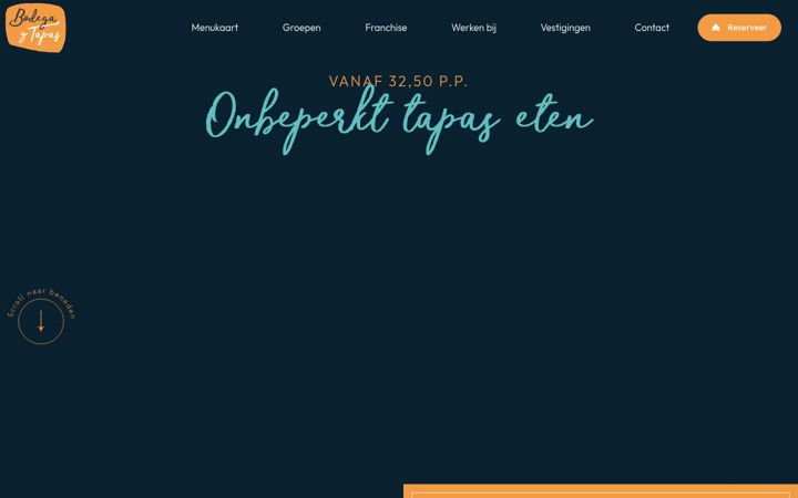 Screenshot ta' bodega-y-tapas.nl