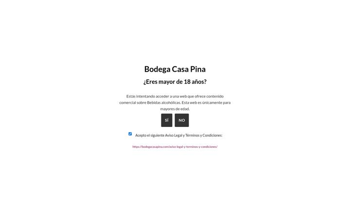 Screenshot ta' bodegacasapina.com