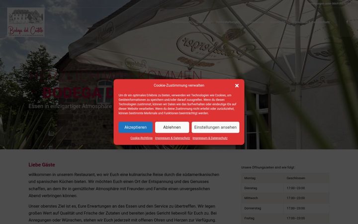 Screenshot of bodegadelcastillo.de