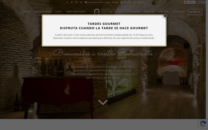 Captura de pantalla de bodegadelossecretos.com
