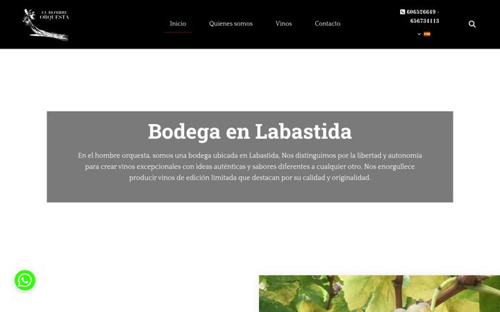 Screenshot of bodegaelhombreorquesta.com