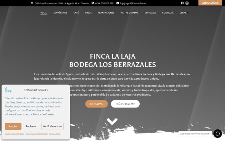 Screenshot of bodegalosberrazales.com