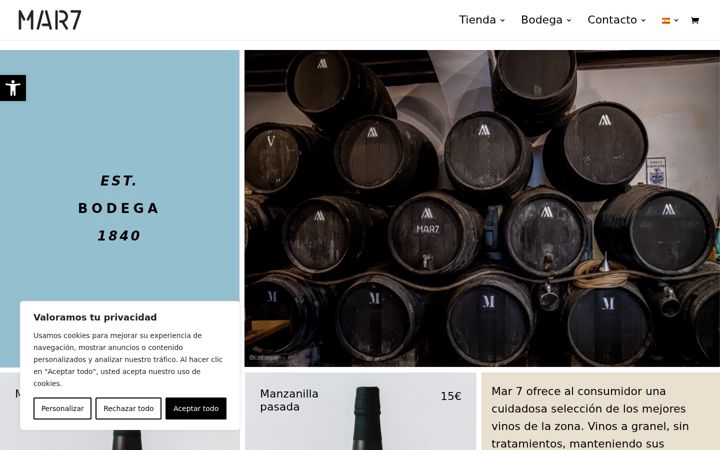 Snímek obrazovky bodegamar7.com