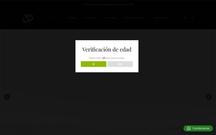 Screenshot of bodegas35.com
