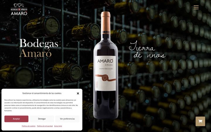 Screenshot di bodegasamaro.com