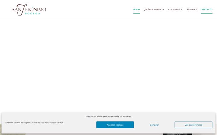 Screenshot di bodegasanjeronimo.com