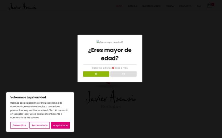 Screenshot of bodegasasensio.com