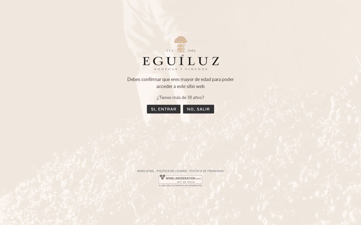Skærmbillede af bodegaseguiluz.es