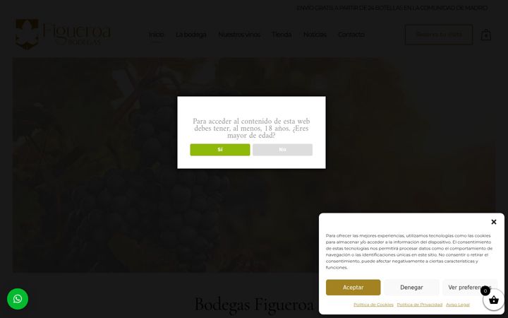 Skærmbillede af bodegasfigueroa.com