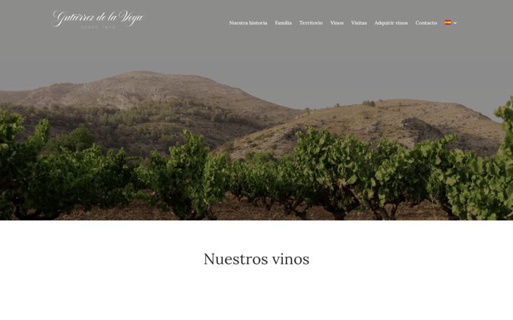 Screenshot of bodegasgutierrezdelavega.es
