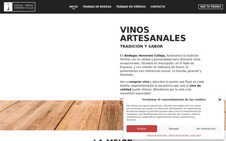Screenshot ta' bodegashonorato.com