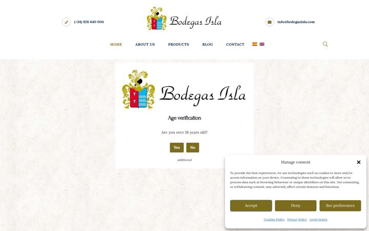 Zrzut ekranu bodegasisla.com
