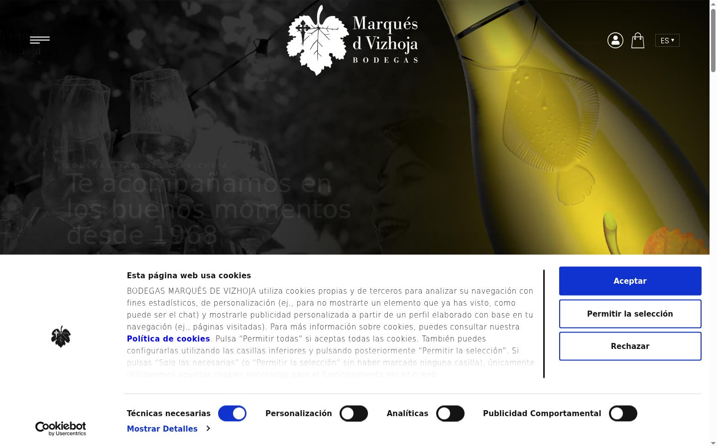 Screenshot tal-banner tal-kunsens muri qabel kwalunkwe interazzjoni